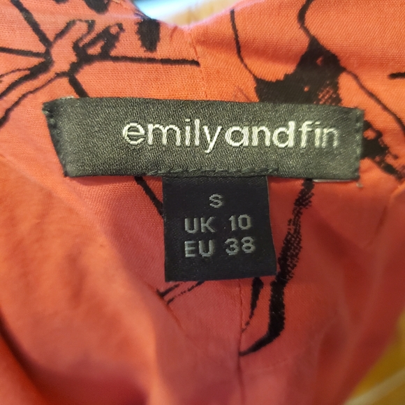 Emily and Fin Lucy Pink Trapeze Print Sz S - Picture 14 of 15